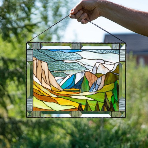 How To Hang Stained Glass Panels