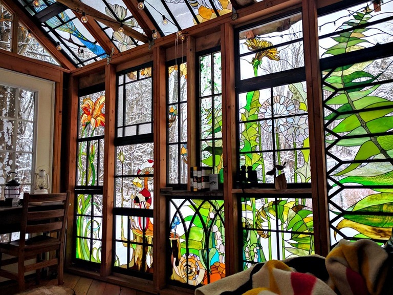 How To Hang Stained Glass Panels How To Hang Stained Glass Panels